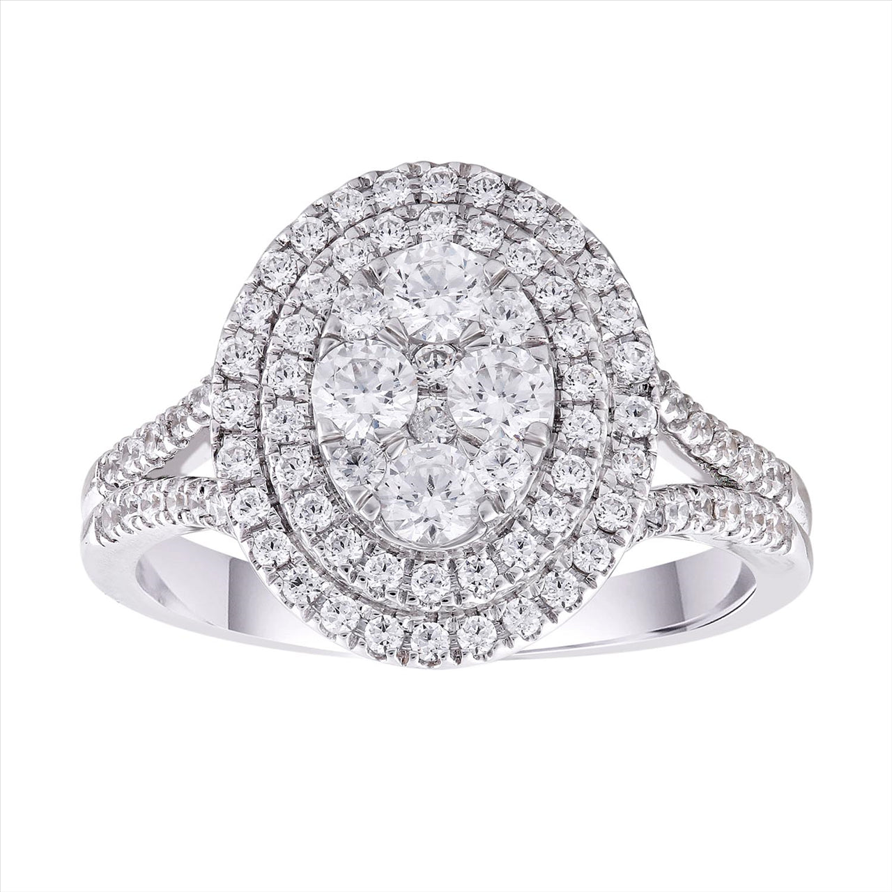 Say I Do With A 1Ct Diamond Set Oval Engagment Ring