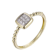 9K yellow gold Diamond Ring