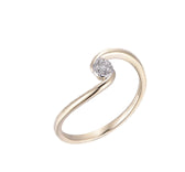 9k Yellow gold Diamond ring