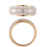 18K yellow Gold DIamond dress ring with 1.19ct G SI1 diamonds