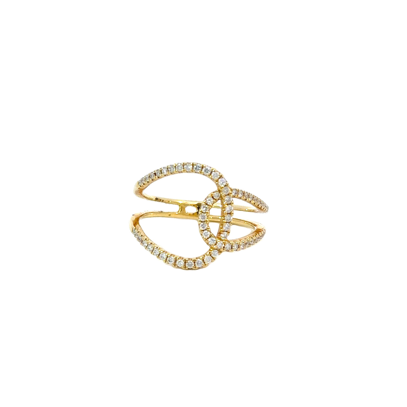 18K yellow gold DIamond Rossella ring 0.416ct of Diamonds