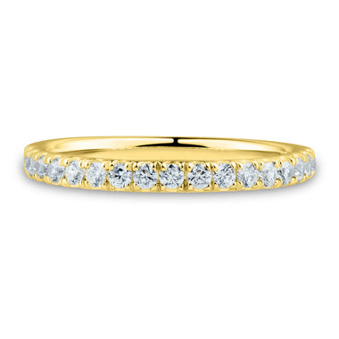 18K Yellow Gold Diamond Wedding Band 0.35