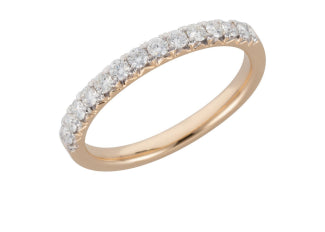 The I DO collection 18k yellow gold DIamond wedding band