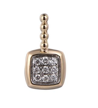 9K Yellow gold Diamond pendant