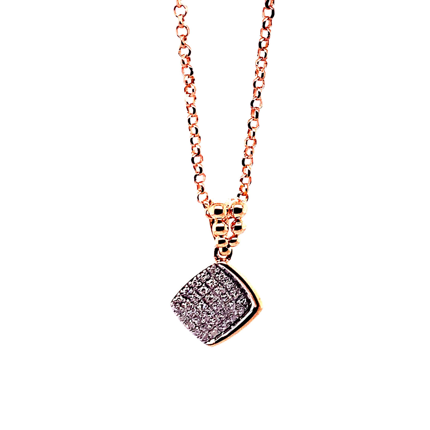 9k rose gold pendant