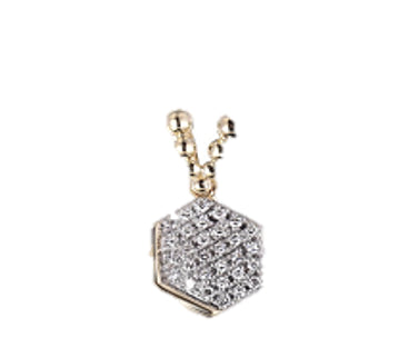 9K Yellow Gold Diamond Pendant 0.09xt