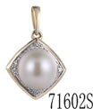 PENDANT with 9KY 0.59gm 1WHITE PEARL F 2.70CT 12WHITE DIA SC 0.03CT