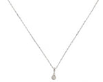 18K White Gold Diamond Necklace With 0.05Ct 45Cm