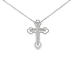 18K White Gold Diamond Cross 0.30CT