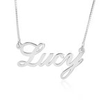 18k White gold name pendant Specify name in Notes when purchasing