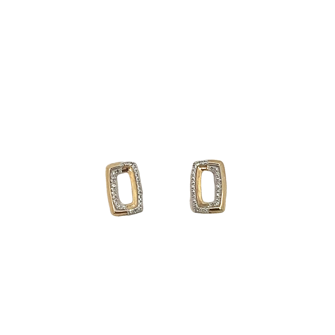 EARRINGS with 9KY 1.44gm 52WHITE DIA SC 0.10CT