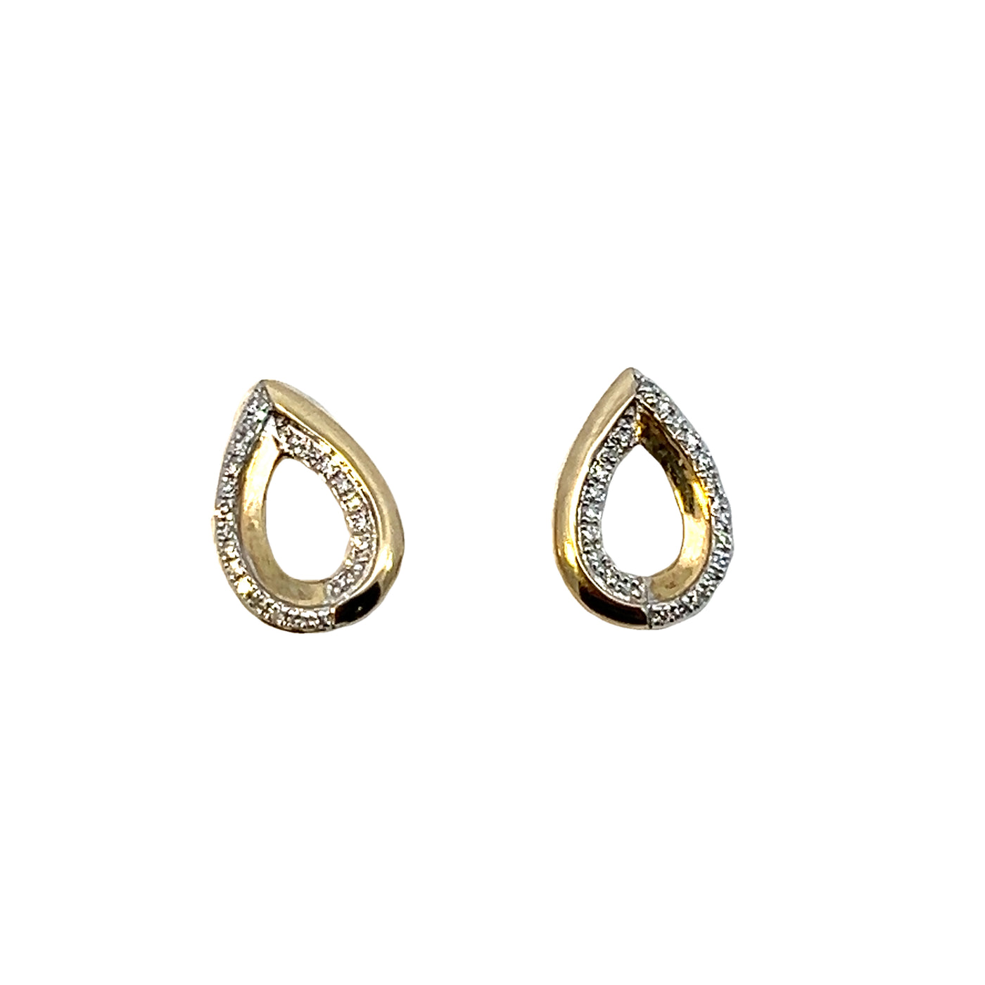 EARRINGS with 9KY 1.15gm 46WHITE DIA SC 0.11CT