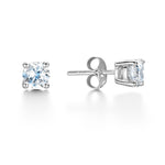 18K white Gold Damond Studs Claw set 0.30 CT GSi1