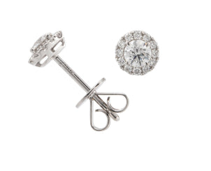 18K white gold Diamond Studs