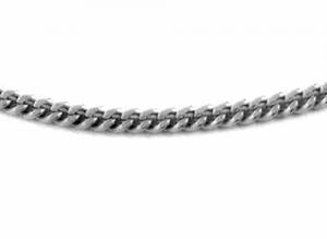 9k WG Italian Curb Chain 1.4mm wide 50cm