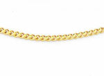 9k YG Italian Curb Chain 1mm wide 45cm Approx 1.5g.