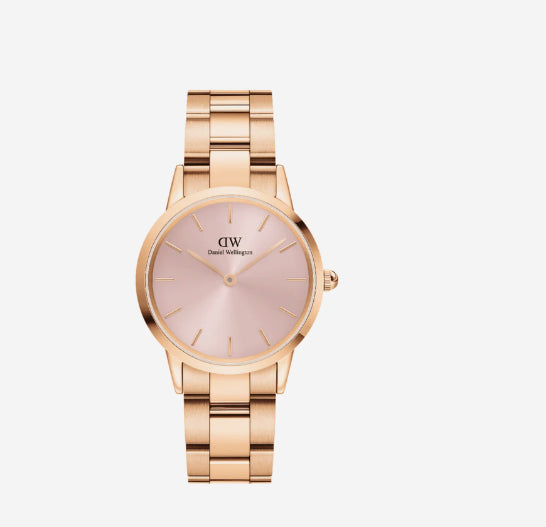 Iconic Link 28mm Light Pink Dial Watch