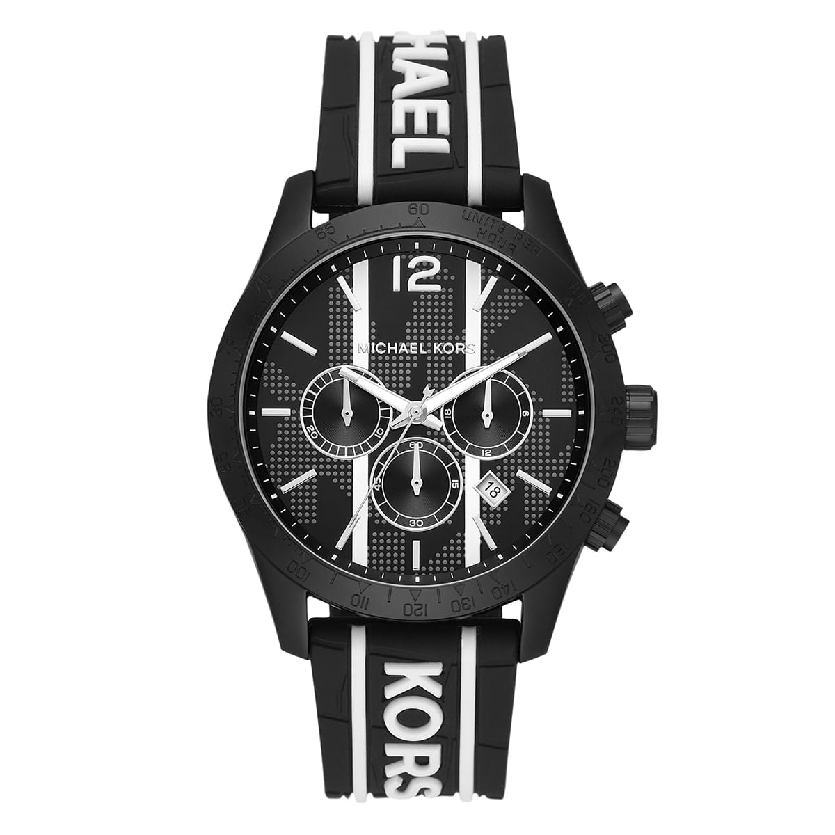 Michael Kors Gents Watch Black And White MK6810