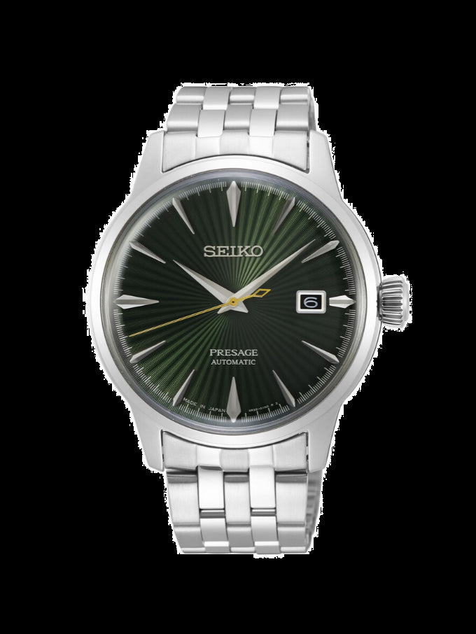Seiko Presage Automatic Steel Green Dial Watch SRPE15J