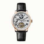 Ingersoll The Riff Rose Gold Case Black Leather Strap