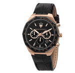 Black Leather Quartz Fashion Men's Watch R8871642001