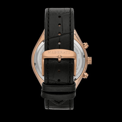 Black Leather Quartz Fashion Men's Watch R8871642001