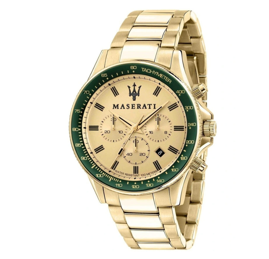 Sfida Chrono 44mm Gold Watch R8873640005