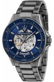 Maserati Sfida Automatic Watch with Blue Dial and Gun Metal Case(NEW 2023)