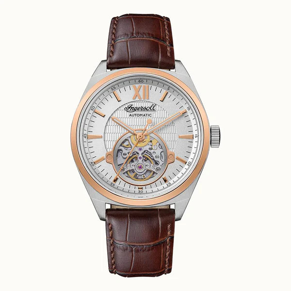 Ingersoll Shelby Automatic Watch, Rose Gold PVD, 44 mm