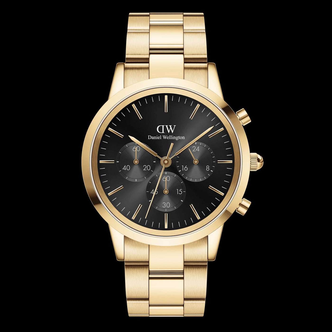 ICONIC CHRONOGRAPH 42 LINK G BLK SUNRAY