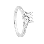 Sterling Silver Cushion Cut Ring