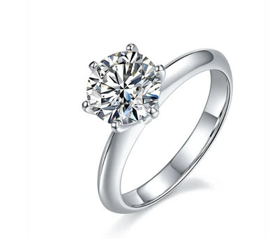 2Ct Moissanite Solitaire Ring