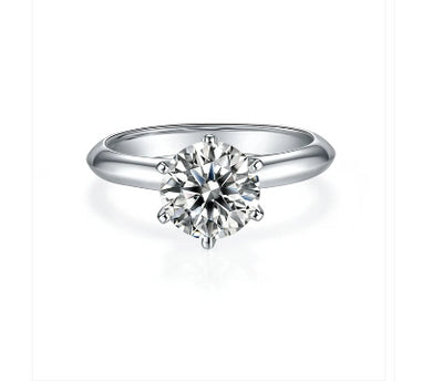 2Ct Moissanite Solitaire Ring