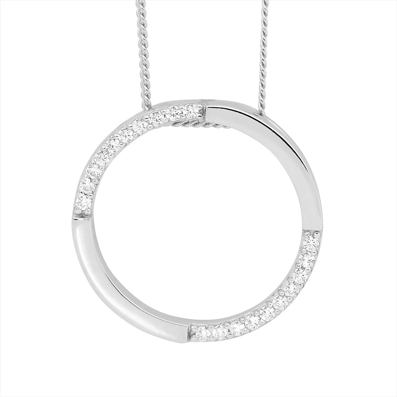 20mm open circle pendant