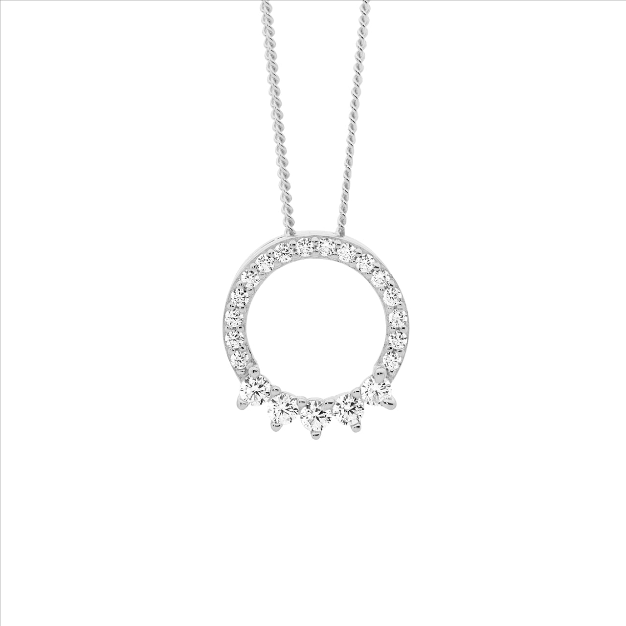 12m open circle pendant