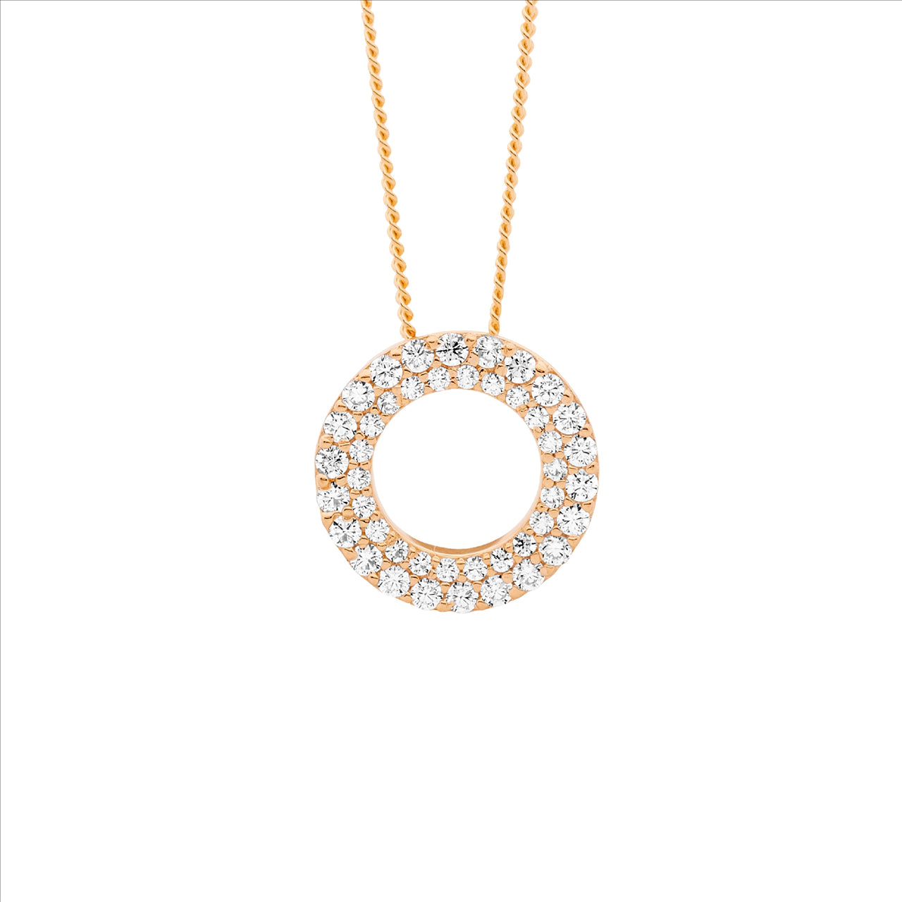 RG Circle Pendant CZ