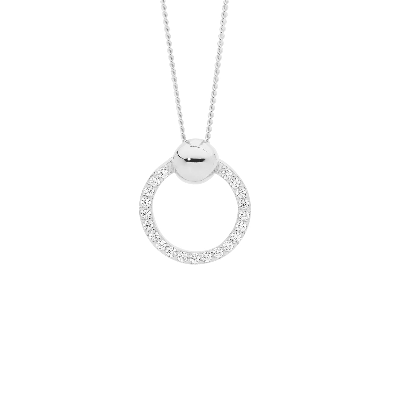 ss 13mm open circle pendant