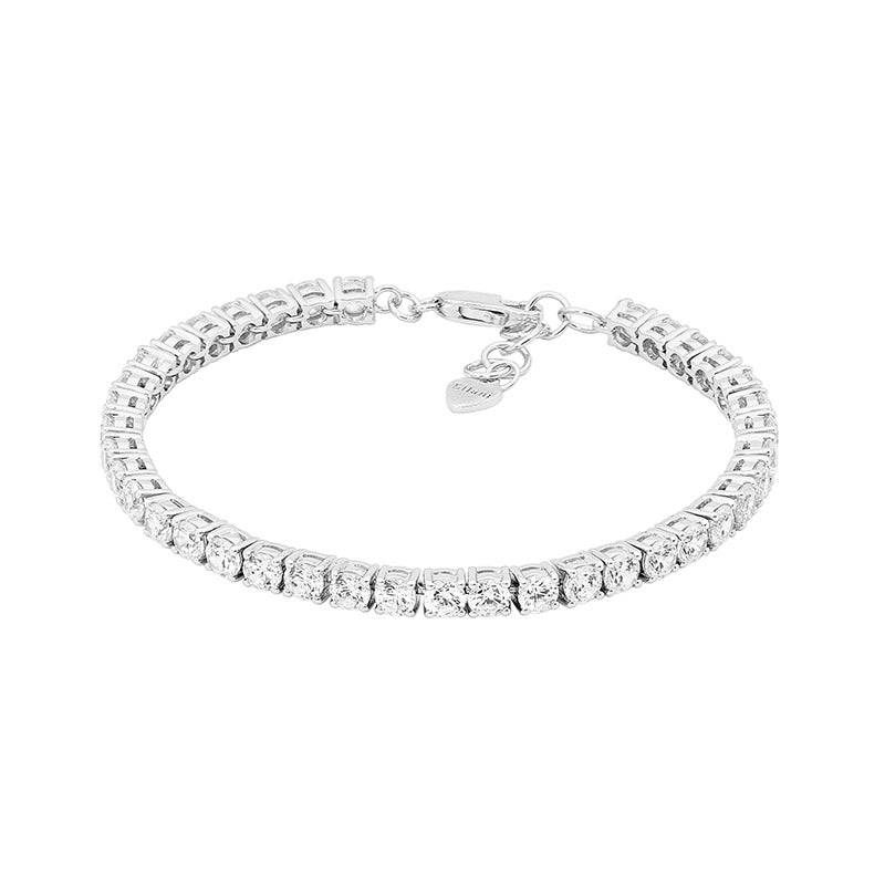 SS Tennis Bracelet With Extension 4Mm