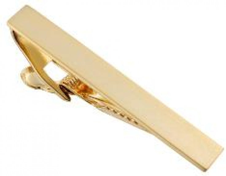 Polished Gold plated Tie Clip