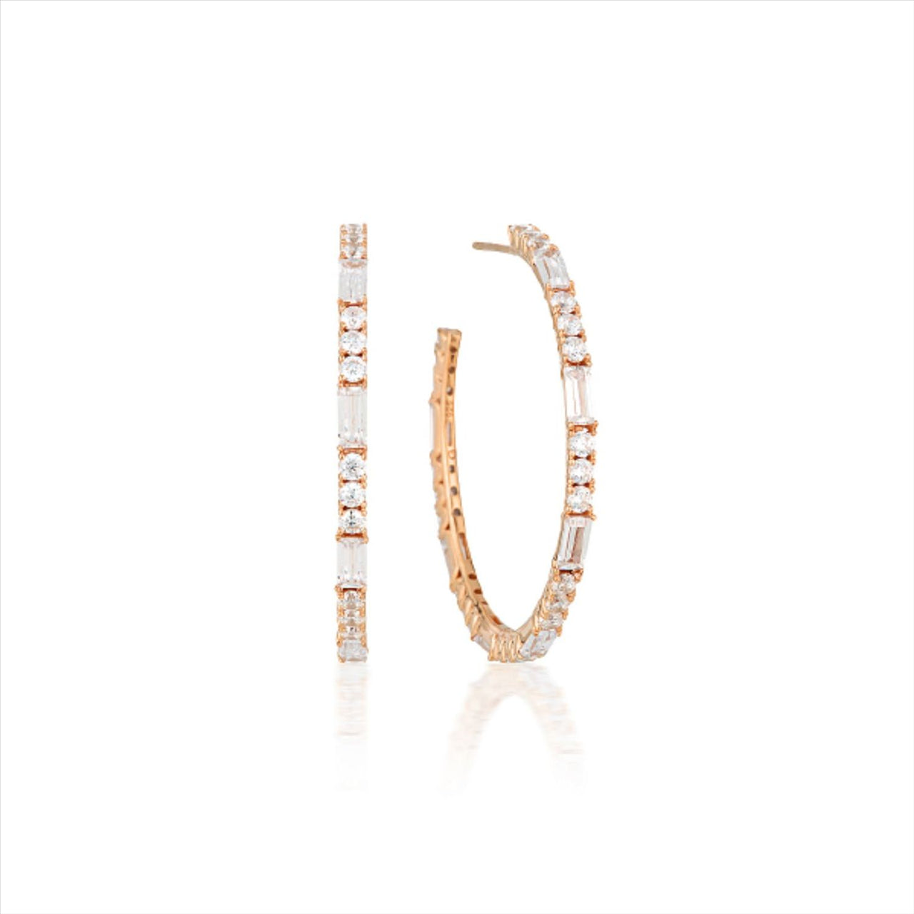 GEORGINI IRINA LARGE HOOP ROSE GOLD