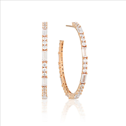 GEORGINI IRINA LARGE HOOP ROSE GOLD