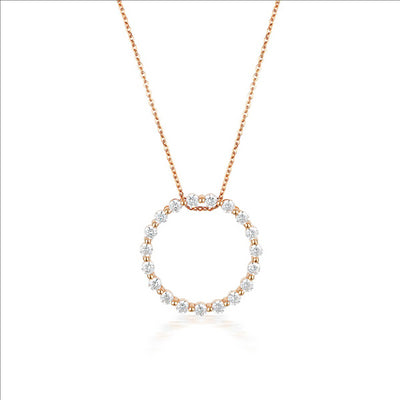 Georgini Love, Faith & Devotion Circle Of Life Pendant - Rose Gold