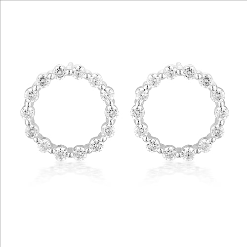 Georgini Love, Faith & Devotion Small Circle Of Life Earring - Silver