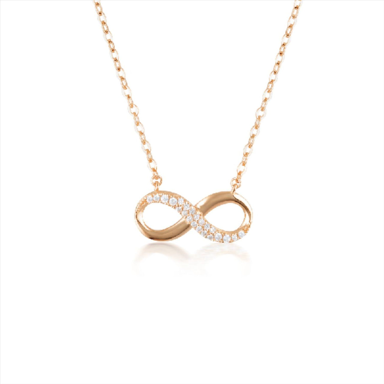 Georgini Love, Faith & Devotion Forever Infinity Pendant - Rose Gold