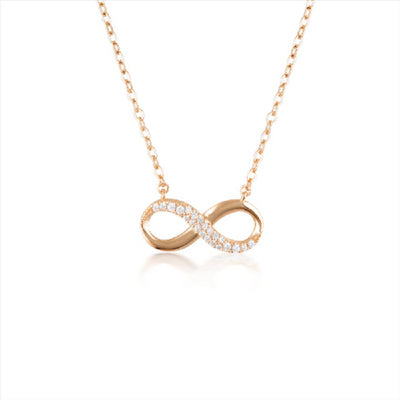 Georgini Love, Faith & Devotion Forever Infinity Pendant - Rose Gold