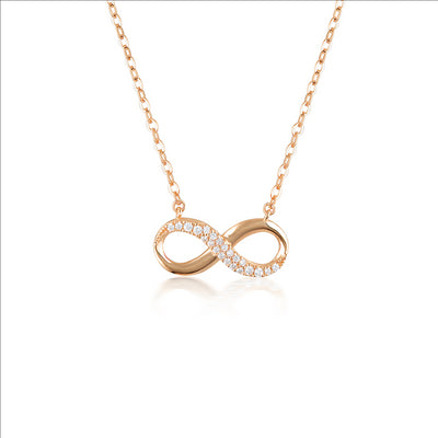 Georgini Love, Faith & Devotion Forever Infinity Pendant - Rose Gold