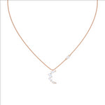 Penélope Cruz Moonsun Necklace, White, Rose-gold tone