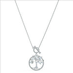 Swarovski Symbolic Tree of Life Necklace, White, Rhodium Plated