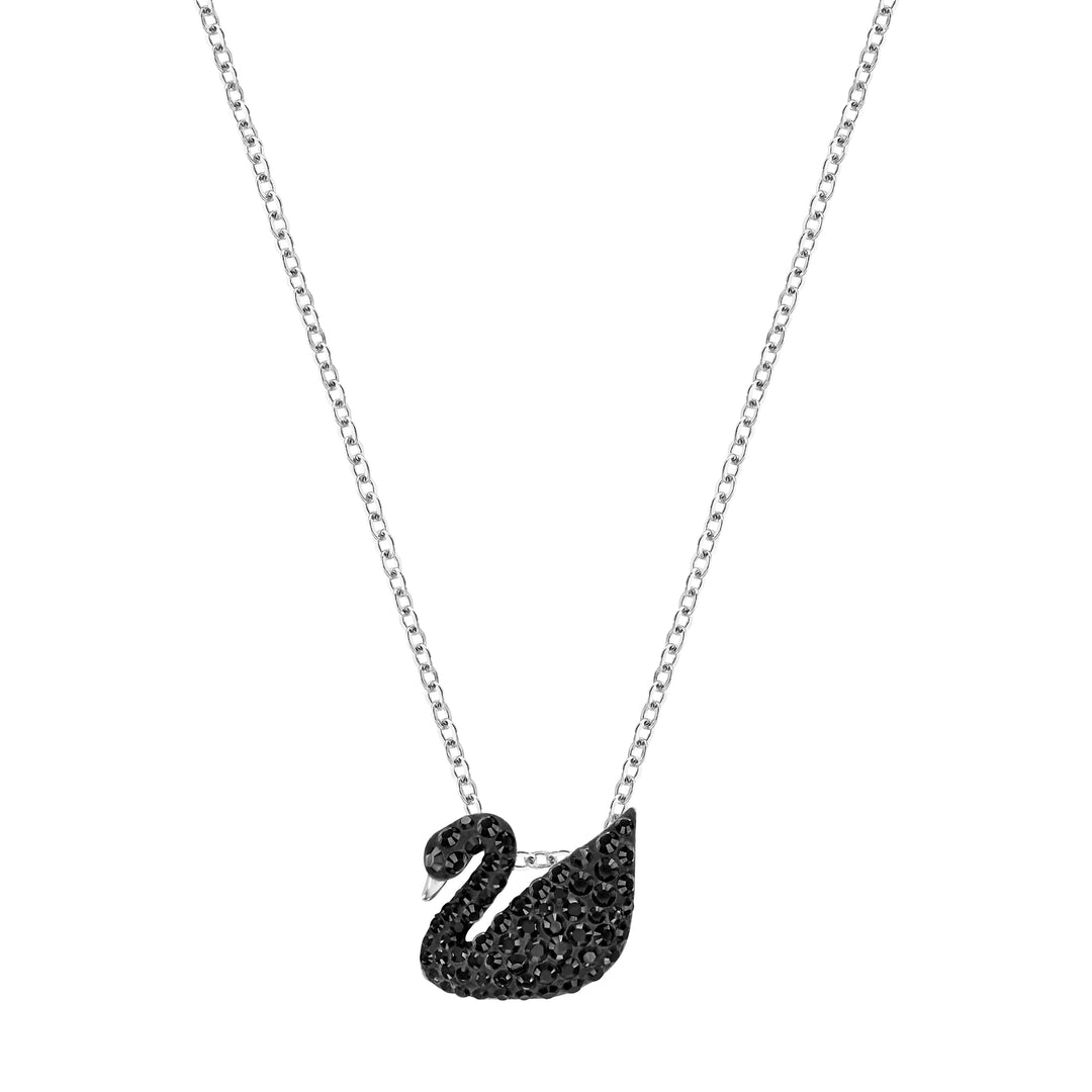 Swarovski ICONIC SWAN:PEND JET HEM/RHS | Annabelle and Co Fine 