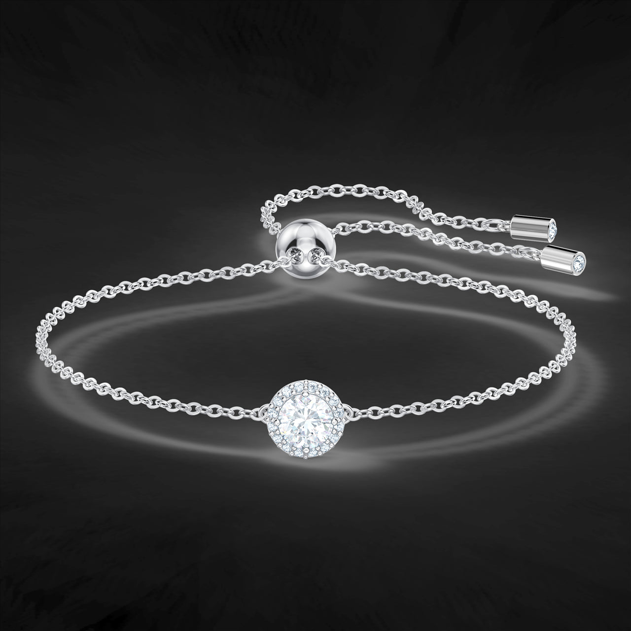 ANGELIC:BRACELET RND CZWH/RHS M